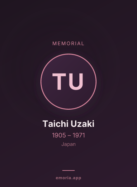 Memorial portrait of Taichi Uzaki