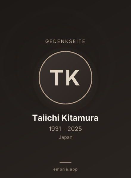 Gedenkportrait von Taiichi Kitamura