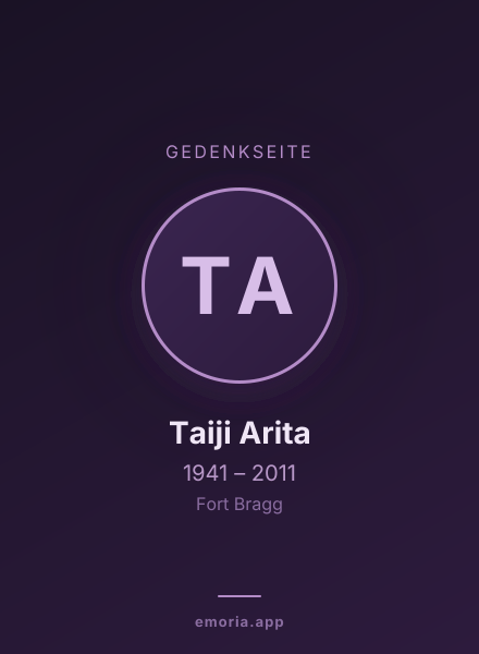 Gedenkportrait von Taiji Arita