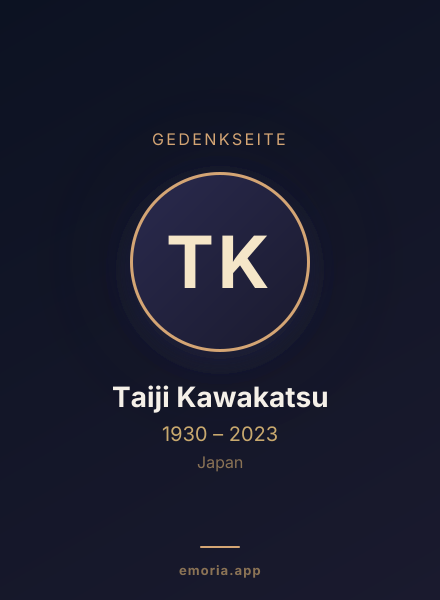 Gedenkportrait von Taiji Kawakatsu