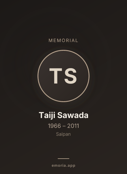 Memorial portrait of Taiji Sawada