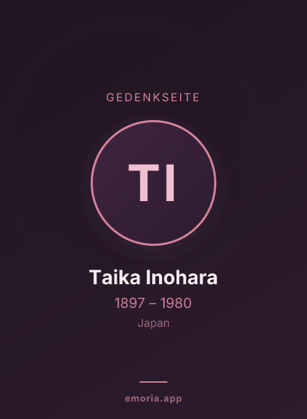 Gedenkportrait von Taika Inohara