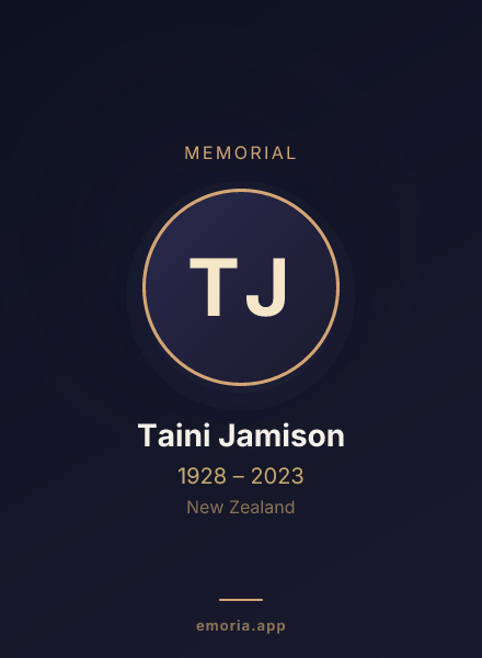 Memorial portrait of Taini Jamison