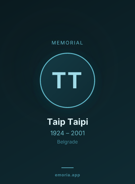 Memorial portrait of Taip Taipi