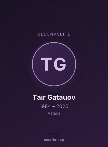 Gedenkportrait von Tair Gatauov