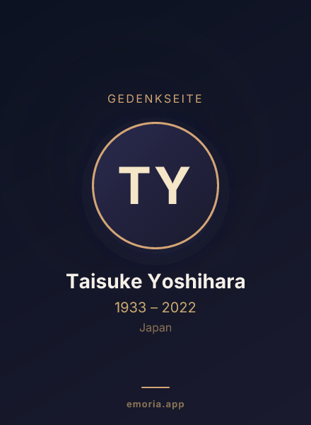 Gedenkportrait von Taisuke Yoshihara