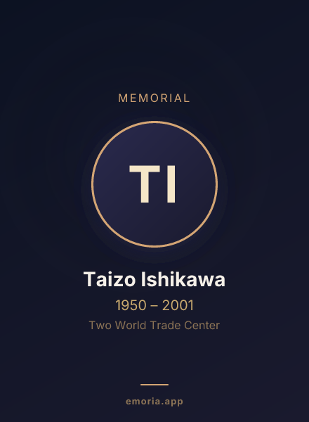 Memorial portrait of Taizo Ishikawa
