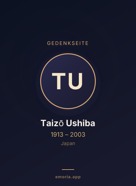 Gedenkportrait von Taizō Ushiba