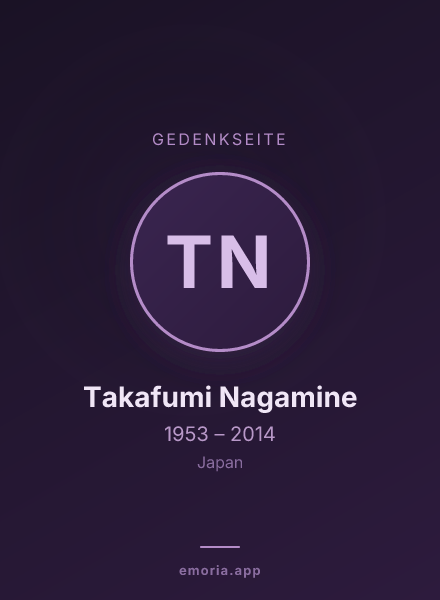 Gedenkportrait von Takafumi Nagamine