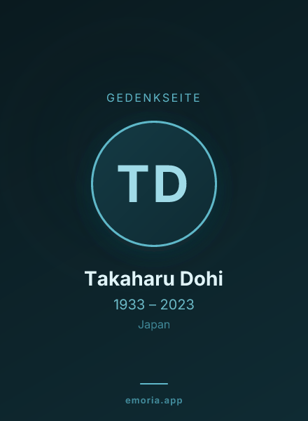 Gedenkportrait von Takaharu Dohi