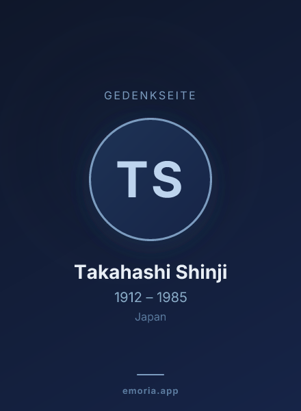 Gedenkportrait von Takahashi Shinji