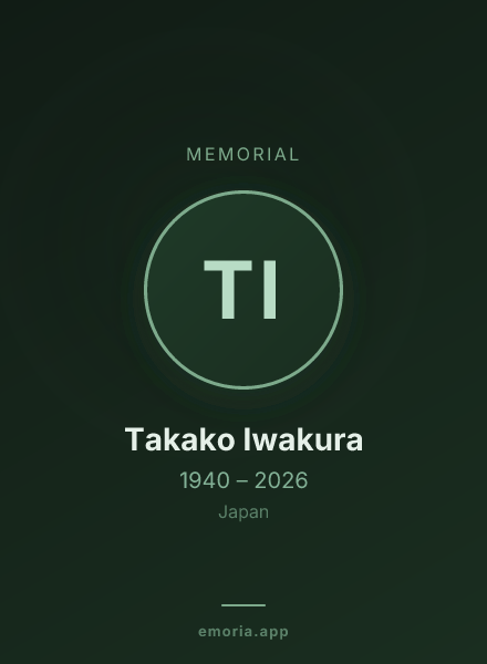 Memorial portrait of Takako Iwakura