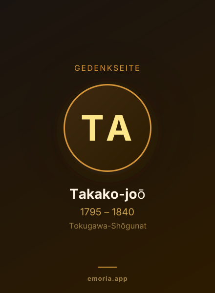 Gedenkportrait von Takako-joō