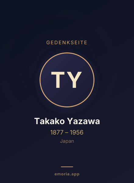 Gedenkportrait von Takako Yazawa
