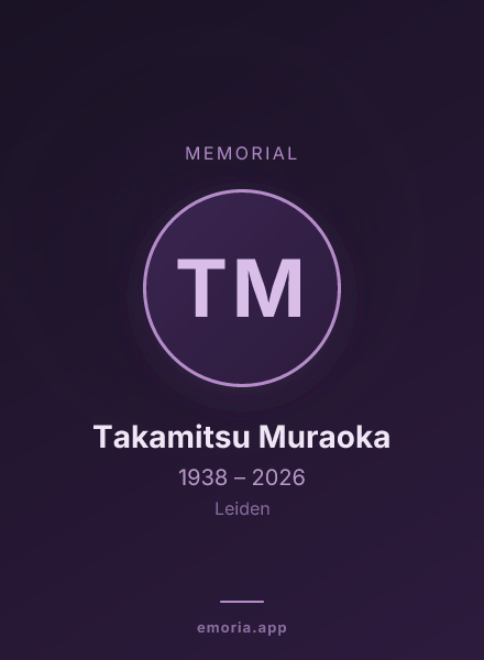 Memorial portrait of Takamitsu Muraoka