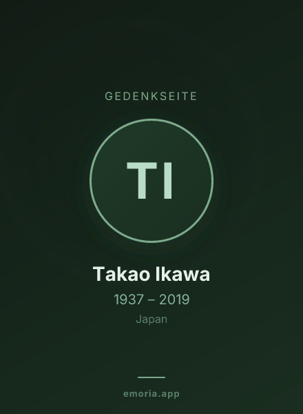 Gedenkportrait von Takao Ikawa