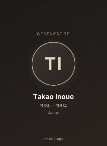 Gedenkportrait von Takao Inoue