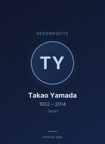 Gedenkportrait von Takao Yamada