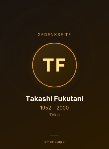 Gedenkportrait von Takashi Fukutani