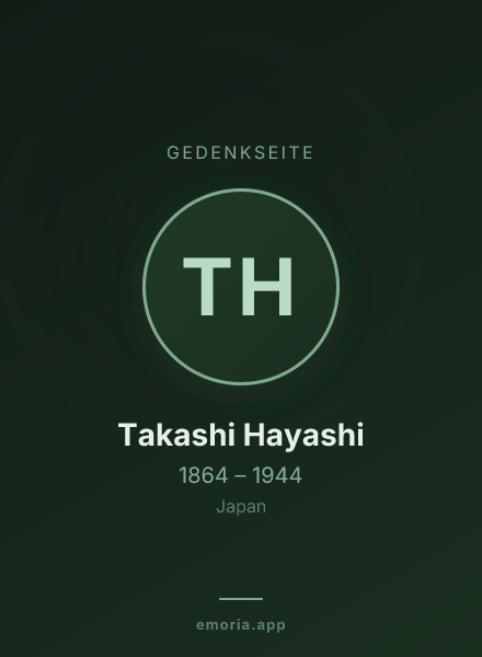 Gedenkportrait von Takashi Hayashi