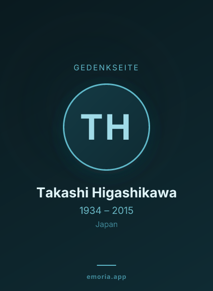 Gedenkportrait von Takashi Higashikawa