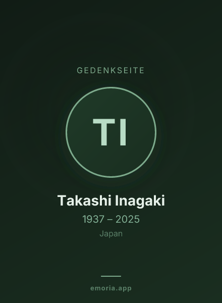 Gedenkportrait von Takashi Inagaki