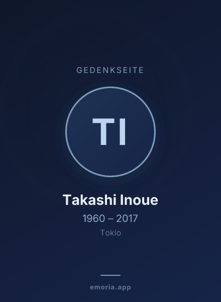 Gedenkportrait von Takashi Inoue