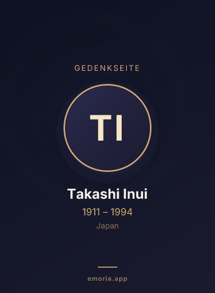 Gedenkportrait von Takashi Inui