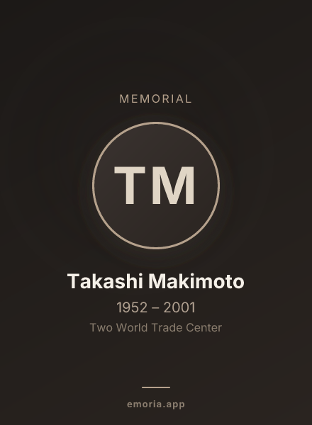 Memorial portrait of Takashi Makimoto