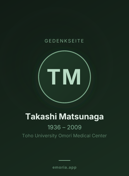 Gedenkportrait von Takashi Matsunaga