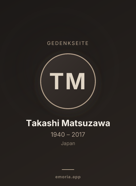 Gedenkportrait von Takashi Matsuzawa