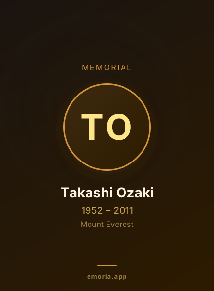 Memorial portrait of Takashi Ozaki