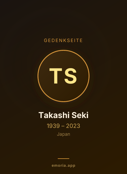 Gedenkportrait von Takashi Seki