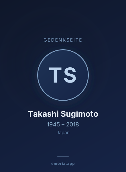 Gedenkportrait von Takashi Sugimoto