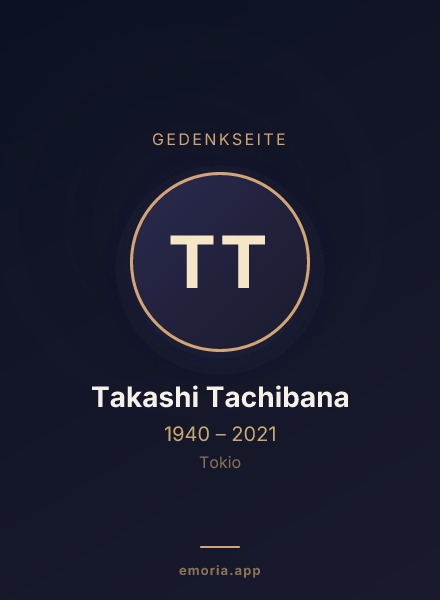 Gedenkportrait von Takashi Tachibana