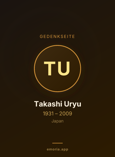 Gedenkportrait von Takashi Uryu