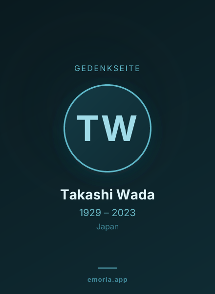Gedenkportrait von Takashi Wada