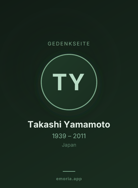 Gedenkportrait von Takashi Yamamoto