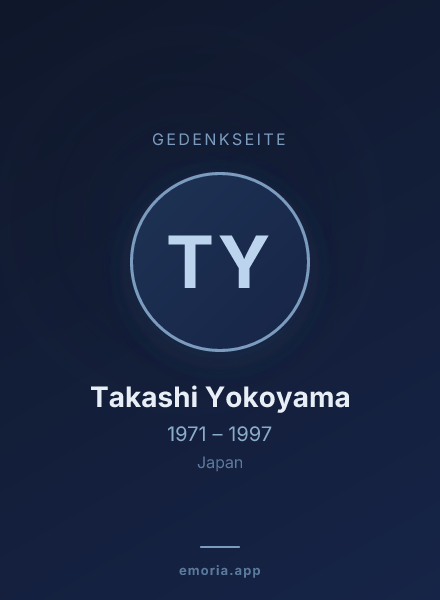 Gedenkportrait von Takashi Yokoyama