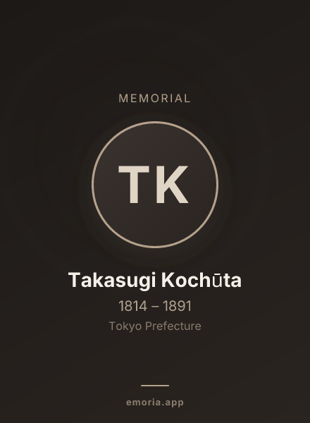 Memorial portrait of Takasugi Kochūta