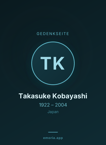 Gedenkportrait von Takasuke Kobayashi