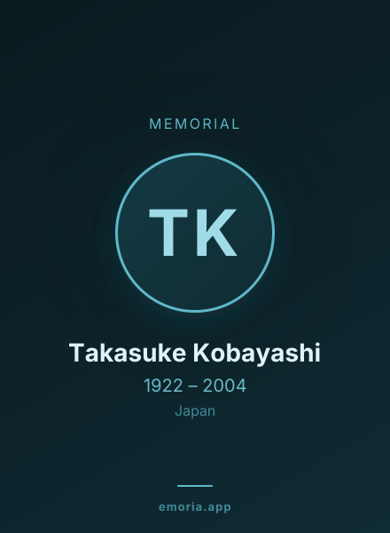 Memorial portrait of Takasuke Kobayashi