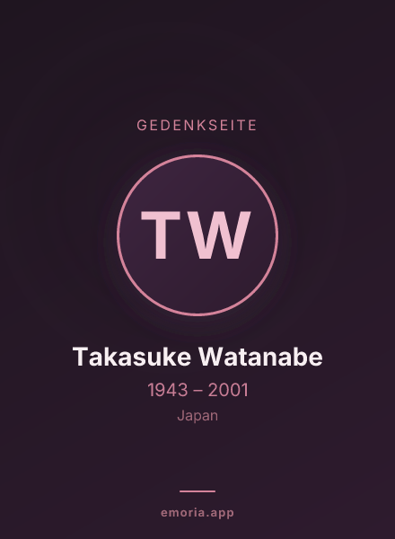 Gedenkportrait von Takasuke Watanabe