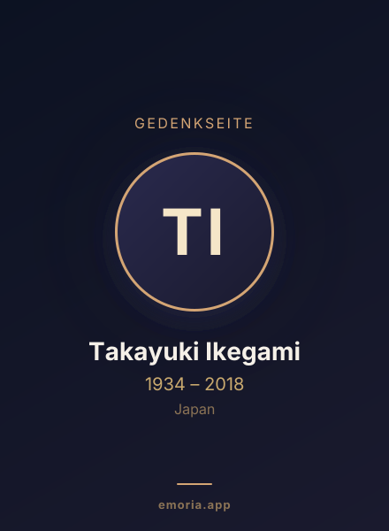 Gedenkportrait von Takayuki Ikegami