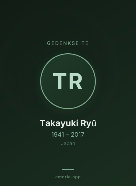 Gedenkportrait von Takayuki Ryū