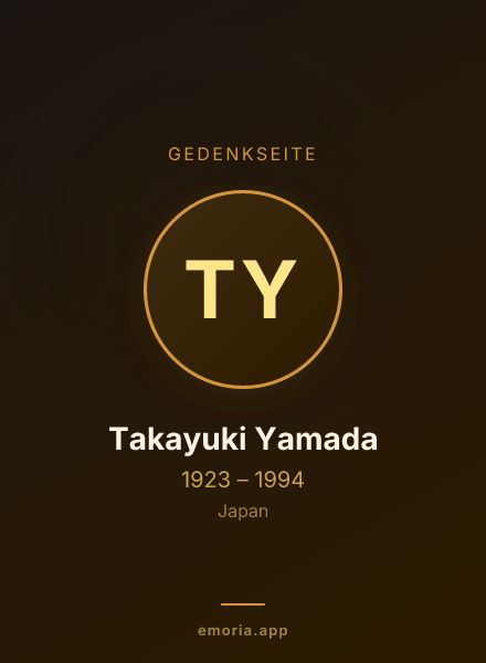Gedenkportrait von Takayuki Yamada