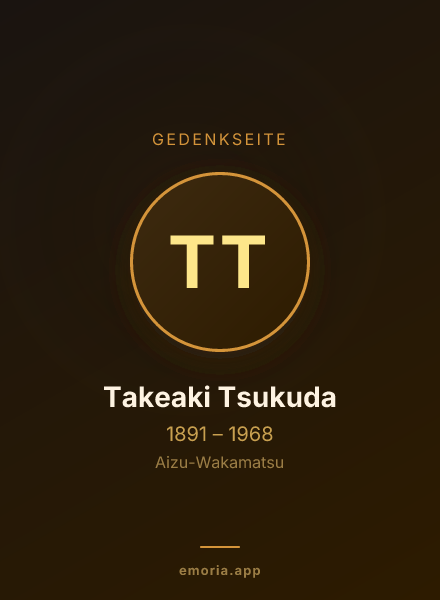 Gedenkportrait von Takeaki Tsukuda