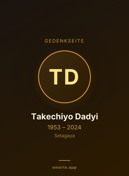 Gedenkportrait von Takechiyo Dadyi