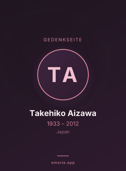 Gedenkportrait von Takehiko Aizawa