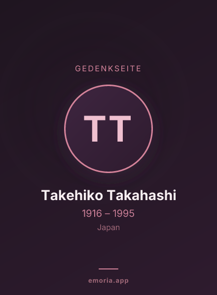 Gedenkportrait von Takehiko Takahashi